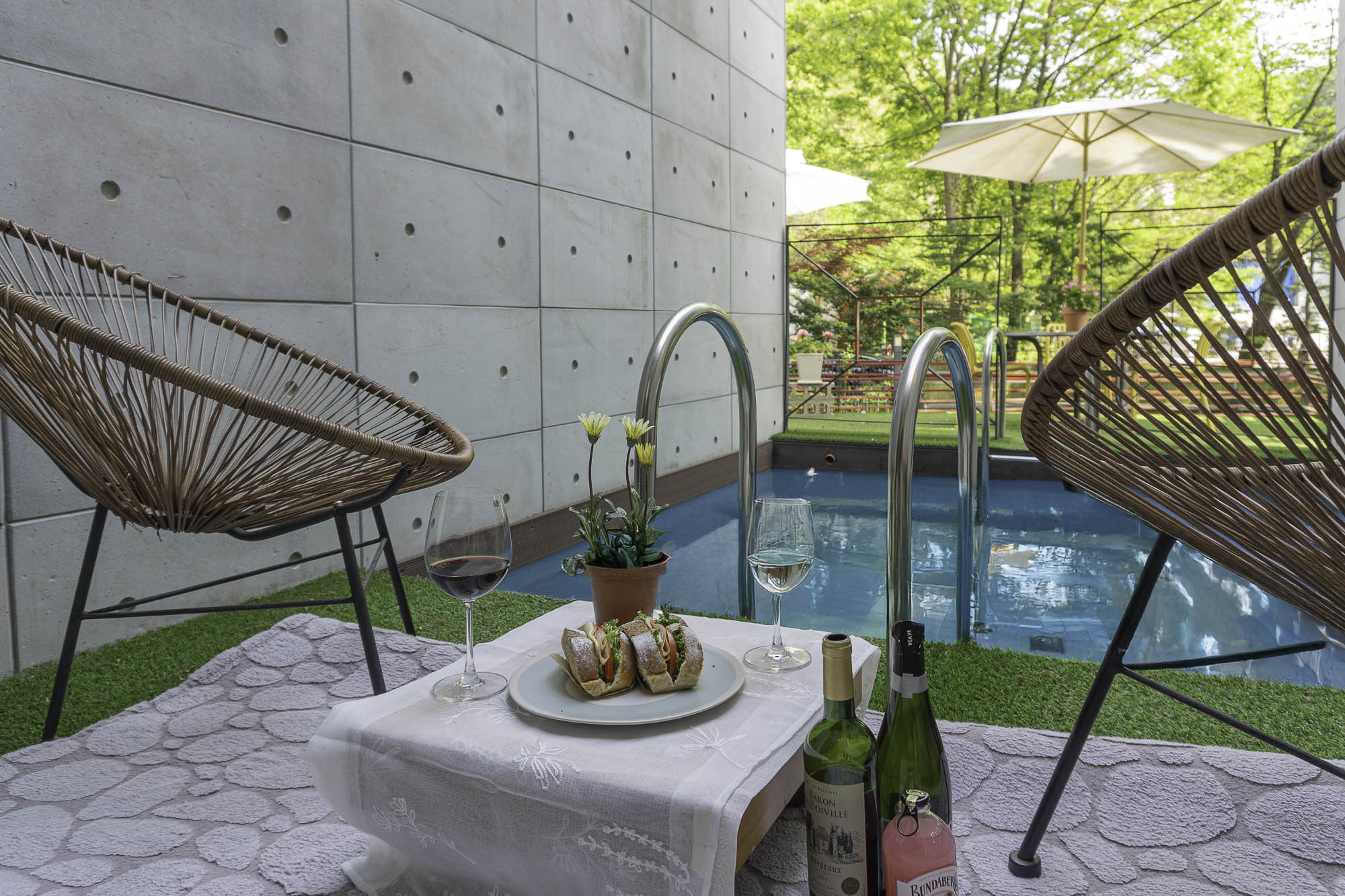 양평 빌라테라 미온수 풀과 테라스